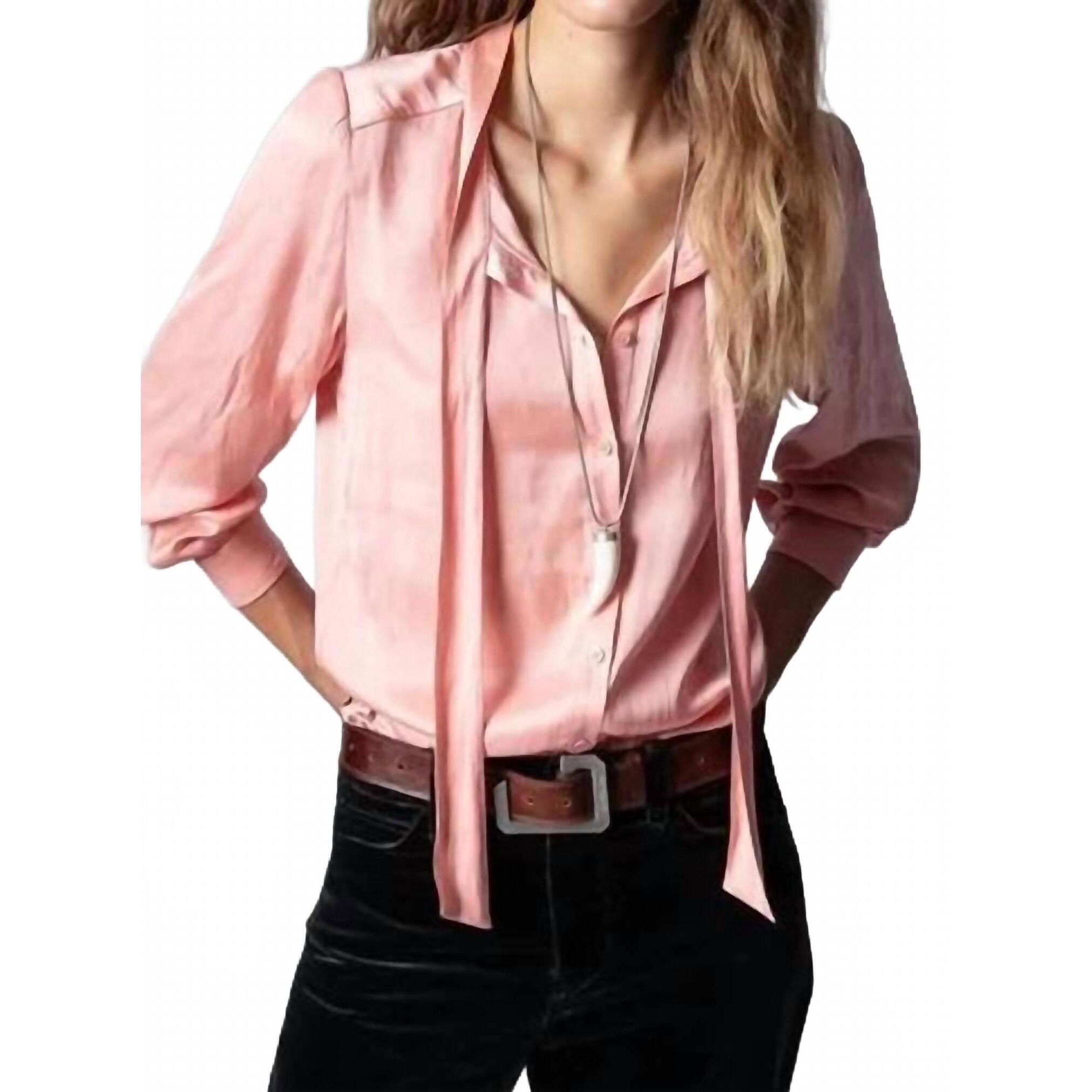 New Zadig & Voltaire Taos Shirt In Pink